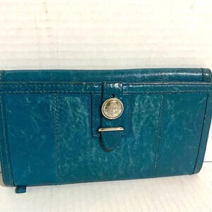 Coach vintage blue leather wallet